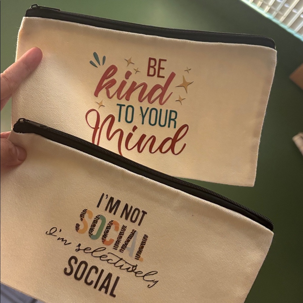 Makeup pouch/ pencil case NEW 2pcs